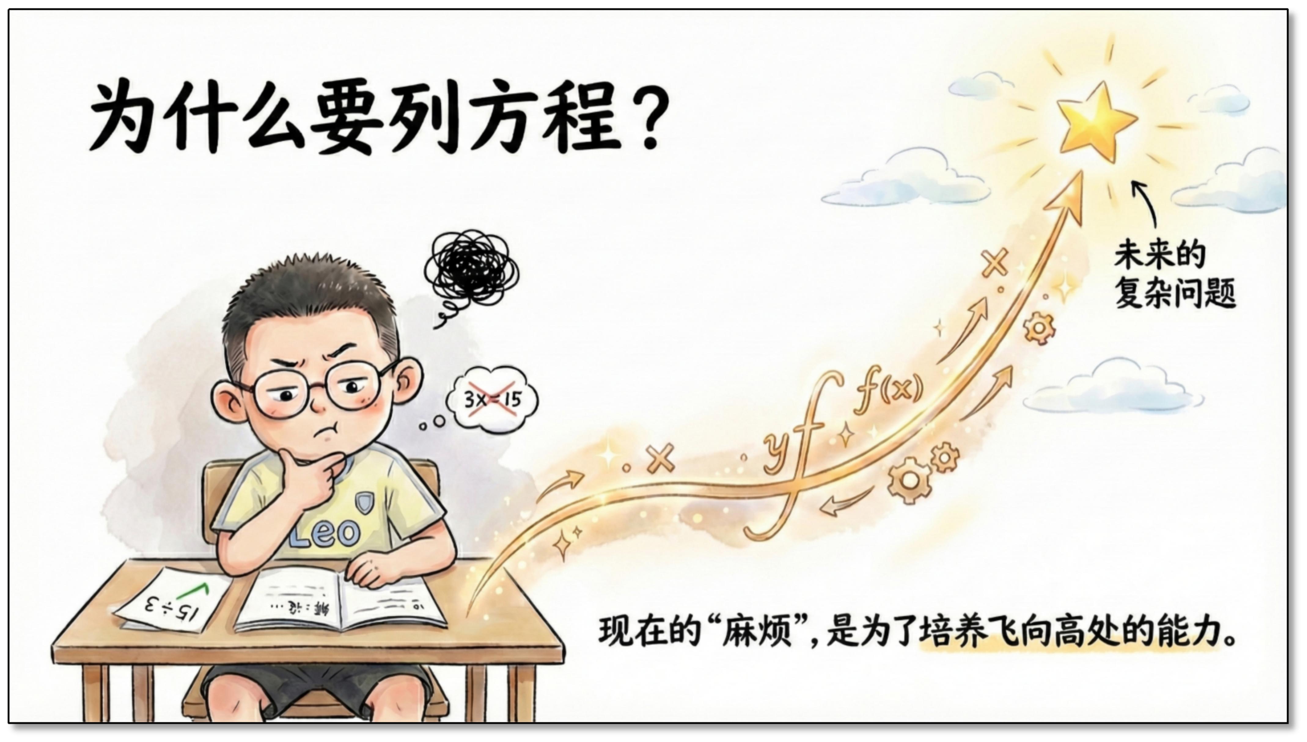 为什么要列方程？现在的